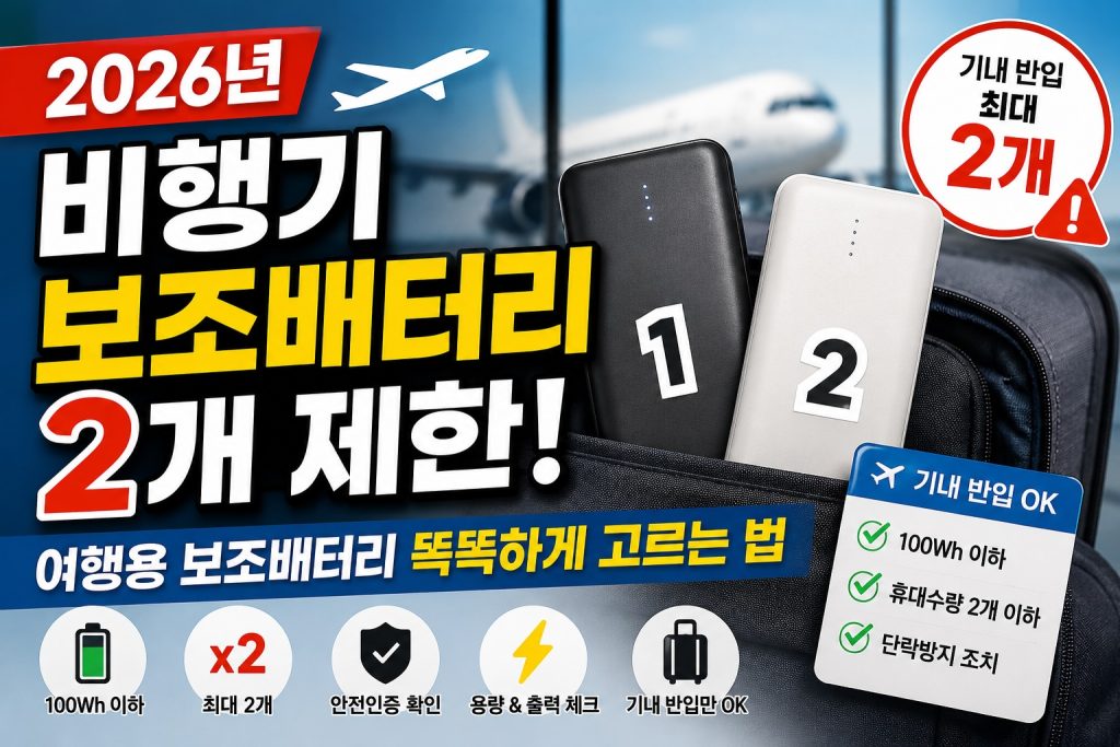 2026년 보조 베터리 추천