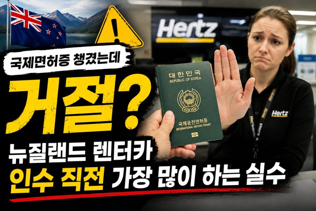 운전면허증 국제 면허 준비했는데 렌트카 회사에서 거절