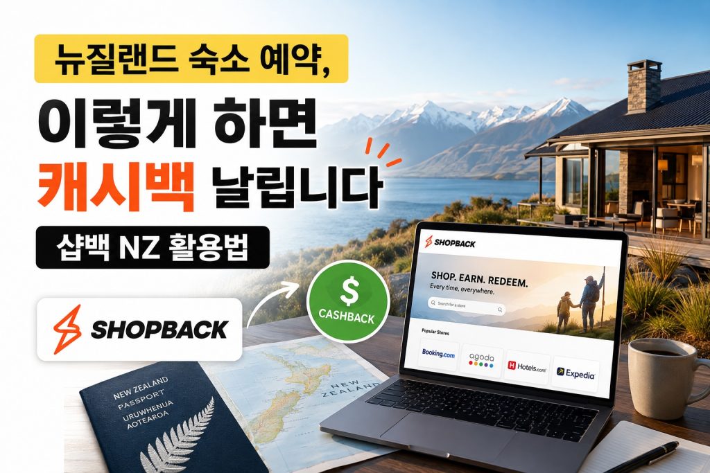 뉴질랜드 숙소 예약할때에는 샵백